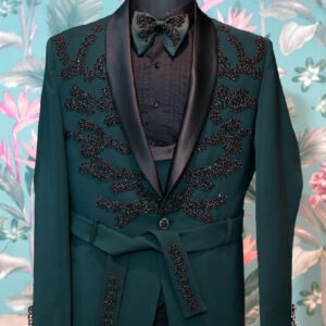 Mignight Green Designer Suit