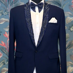 Midnight Blue Woven Classic Suit