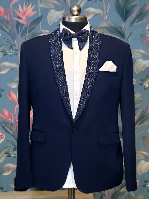 Midnight Blue Woven Classic Suit