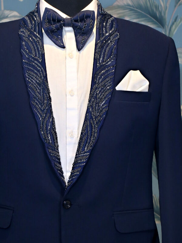 Midnight Blue Woven Classic Suit