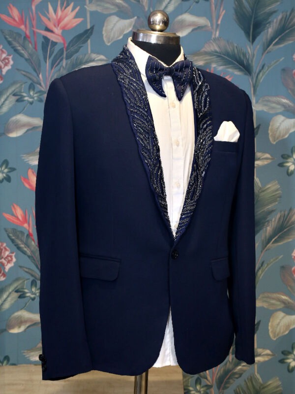 Midnight Blue Woven Classic Suit