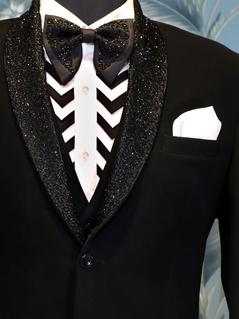 Signature Denim Suit in Black