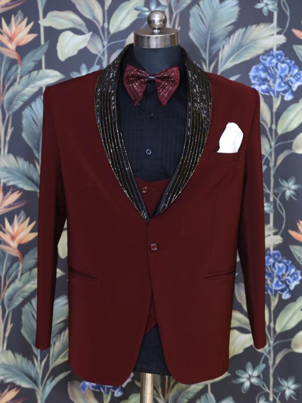 Dark Rust 5 Piece Suit