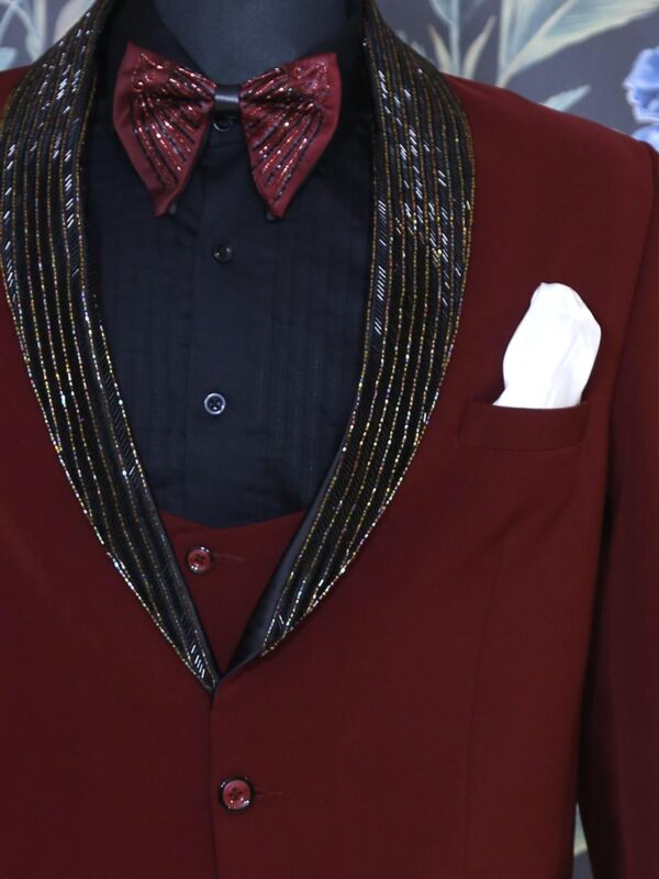 Dark Rust 5 Piece Suit