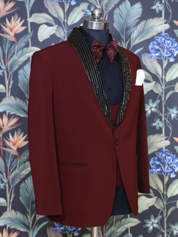 Dark Rust 5 Piece Suit