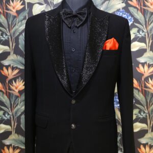 Stylish Black Party Wear Suit