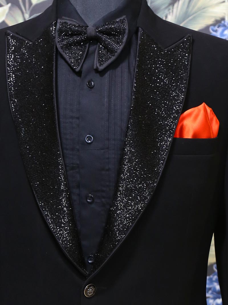 MBR-PWS-026-2 Stylish Black Party Wear Suit