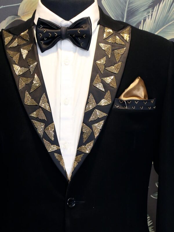 Black Imported Designer Suit