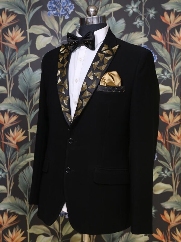 Black Imported Designer Suit