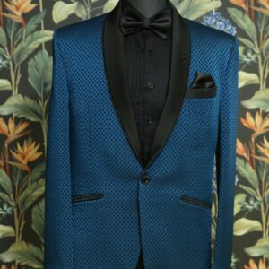 Blue Self Design Suit