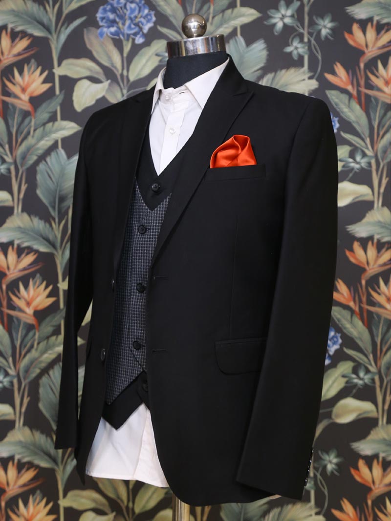 MBR-PWS-039-3 Black Business Suit
