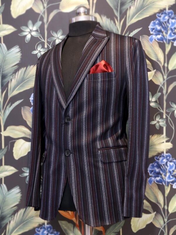 Grey Multi Colored Stripes Blaze