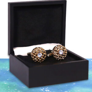 Golden Woven Cufflinks