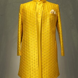 Mustard Yellow Designer Shrug Set