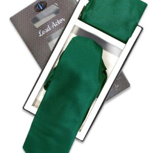 Bottle Green Tie and Pocket Square