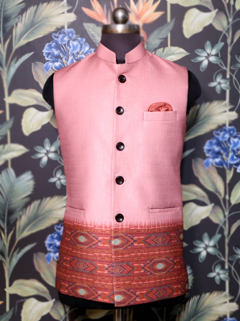 Pink Men Waistcoat