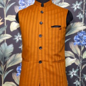 Rust Stipes Waistcoat
