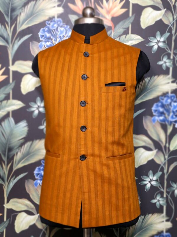Rust Stipes Waistcoat