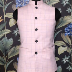 Baby Pink Nehru Jacket