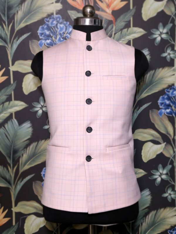 Baby Pink Nehru Jacket