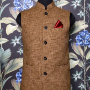 Brown Tweed Waistcoat