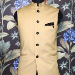 Fawn Plain Waistcoat