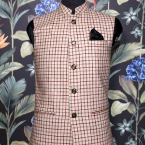 Tweed Check Waistcoat