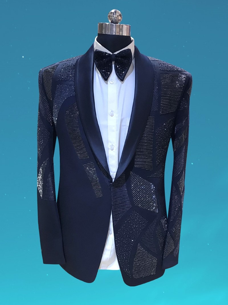 Blue Tuxedo Designer Suit