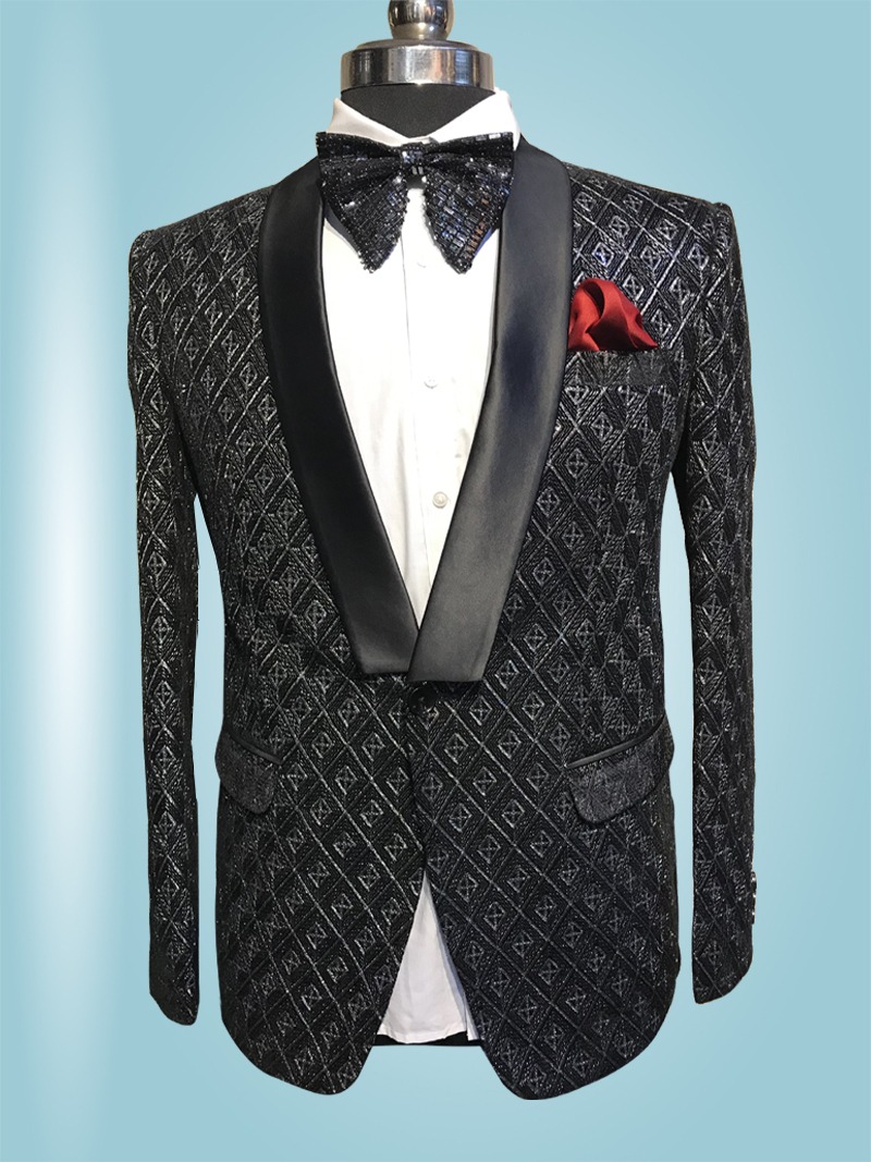 Black Velvet Designer Suit